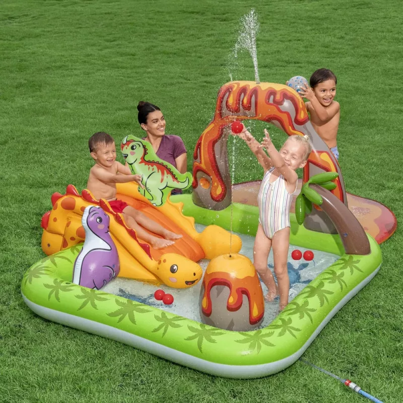 Waterspeelplaats met dinosaurus vulkaanballen Bestway 53172