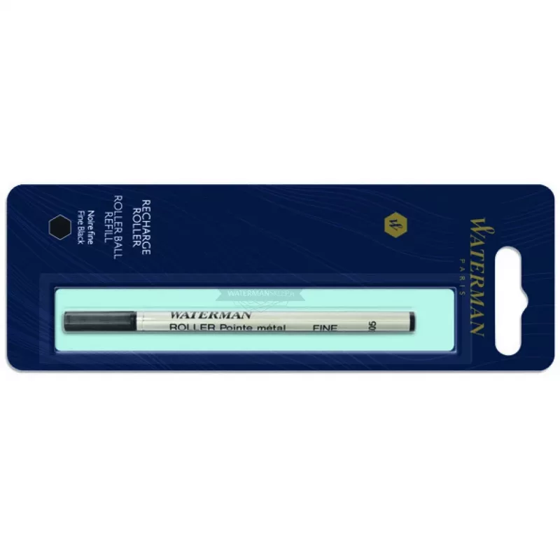 Waterman rollerball-vulling zwart fijn – 1 blisterverpakking