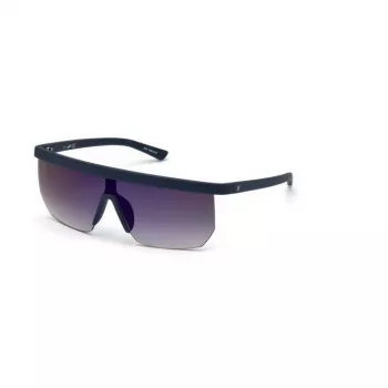 WEB EYEWEAR MAN zonnebril WE0221-91X rechthoekig acetaat zwart montuur grijze glazen 54mm