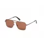 WEB EYEWEAR MAN WE0261-6036E zonnebril havana/bruin acetaat montuur groene polycarbonaat glazen 60/14/145 mm