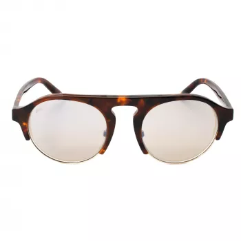 WEB EYEWEAR heren zonnebril WE0224-52G Havana acetaat groen polycarbonaat UV400 52mm