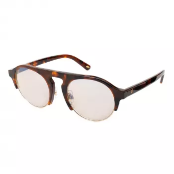 WEB EYEWEAR heren zonnebril WE0224-52G Havana acetaat groen polycarbonaat UV400 52mm