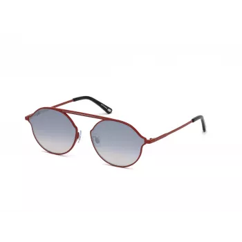 WEB EYEWEAR unisex zonnebril WE0198-5766C zwart montuur grijze glazen 57mm