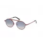 WEB EYEWEAR unisex zonnebril WE0198-5766C zwart montuur grijze glazen 57mm