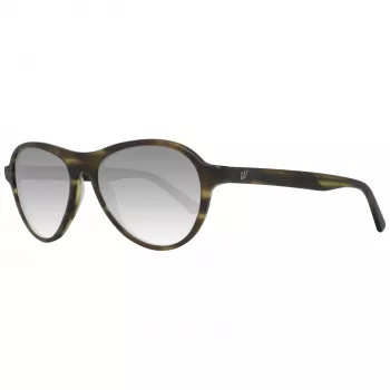 WEB EYEWEAR WE0128-5494N unisex zonnebril havanna acetaatmontuur bruine polycarbonaatglazen 54mm