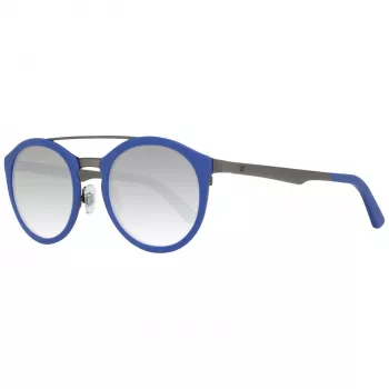 WEB EYEWEAR WE0143-4991X unisex zonnebril, vierkant acetaat montuur, grijze glazen, 49/22/140 mm