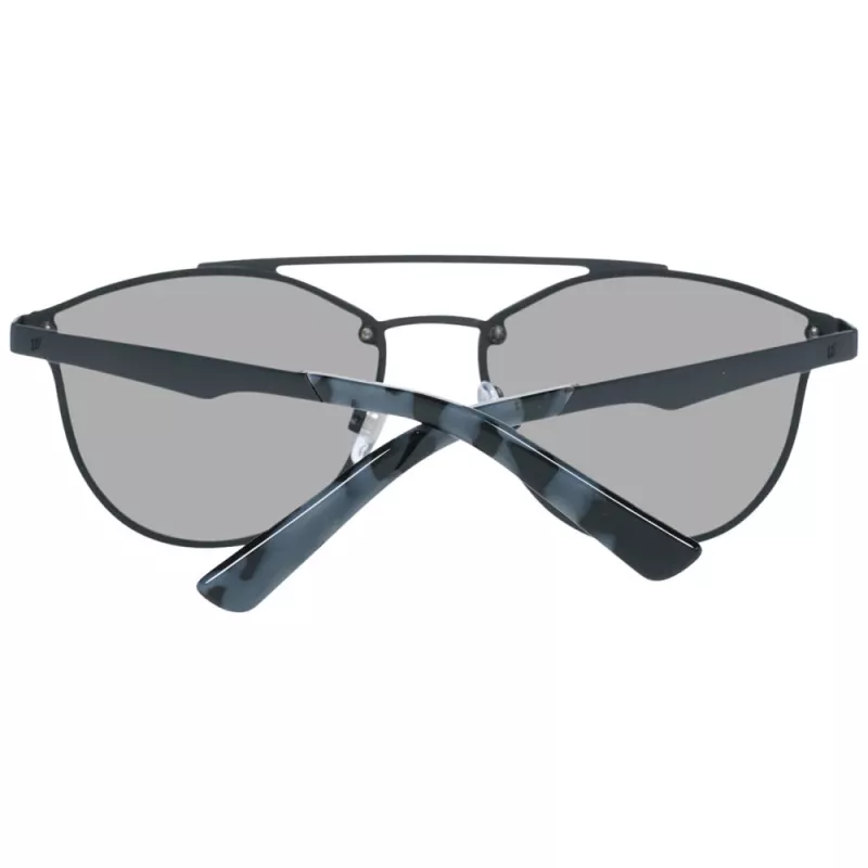 WEB EYEWEAR WE0189-02C unisex zonnebril - zwart montuur grijze glazen 59mm