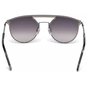 WEB EYEWEAR WE0193-08C unisex rechthoekige zonnebril havana acetaatmontuur bruine polycarbonaatglazen UV400