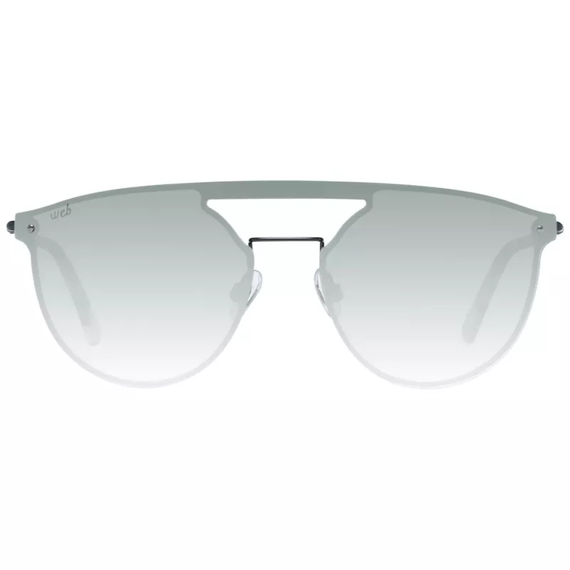 WEB EYEWEAR WE0193-13802Q unisex zonnebril zwart montuur grijze glazen 55mm