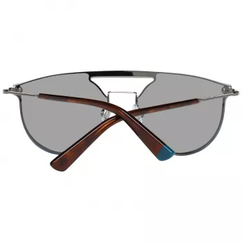 WEB EYEWEAR WE0193-13808V unisex zonnebril - glanzend zwart montuur, rookgrijze glazen, 54 mm