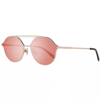 WEB EYEWEAR WE0198-5734Z unisex vierkante zonnebril Havana acetaat grijs verloopglas 57/16/145 mm