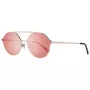 WEB EYEWEAR WE0198-5734Z unisex vierkante zonnebril Havana acetaat grijs verloopglas 57/16/145 mm