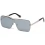 WEB EYEWEAR WE0202-16C unisex zonnebril, glanzend zwart montuur, grijze glazen, 54 mm