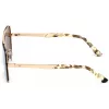 WEB EYEWEAR WE0202-34G unisex Havana acetaat zonnebril met groene polycarbonaatglazen UV400