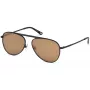 WEB EYEWEAR WE0206-02G unisex rechthoekige zonnebril - Havana acetaat montuur, groene polycarbonaatglazen, UV400-bescherming