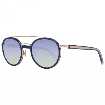 WEB EYEWEAR WE0225-5290W unisex zonnebril, zwart montuur, grijze glazen, 52/22/145 mm