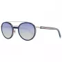 WEB EYEWEAR WE0225-5290W unisex zonnebril, zwart montuur, grijze glazen, 52/22/145 mm