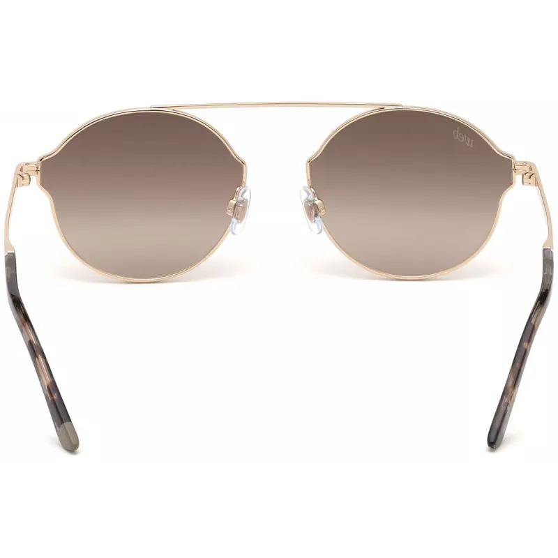 Web Eyewear WE0243-32G unisex piloot zonnebril goud montuur bruin gradientglas UV400 58 mm