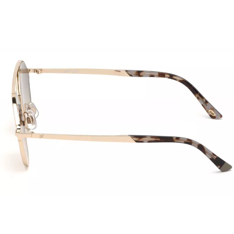 Web Eyewear WE0243-32G unisex piloot zonnebril goud montuur bruin gradientglas UV400 58 mm