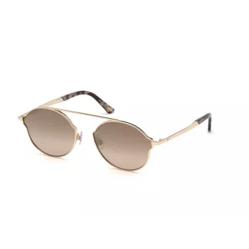 Web Eyewear WE0243-32G unisex piloot zonnebril goud montuur bruin gradientglas UV400 58 mm