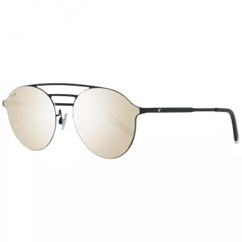 WEB EYEWEAR WE0249-5802G unisex zonnebril zwart montuur grijze glazen 58/18/145 mm