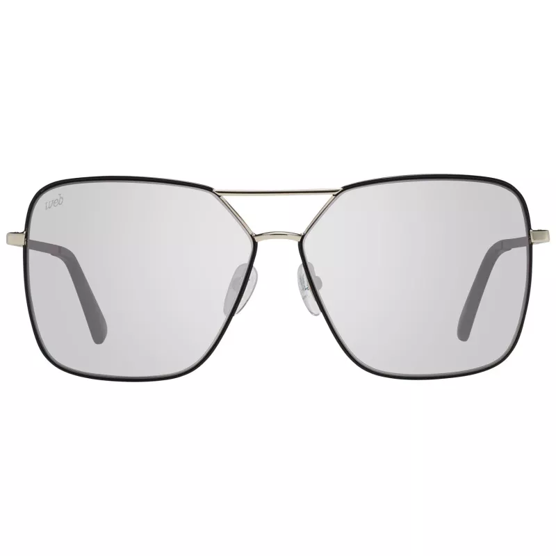 WEB EYEWEAR dames WE0285-5932B havana acetaat geometrische zonnebril grijs verloopglas 59mm