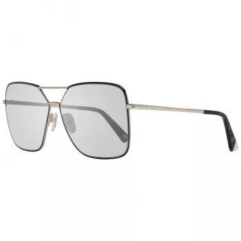 WEB EYEWEAR dames WE0285-5932B havana acetaat geometrische zonnebril grijs verloopglas 59mm