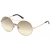 WEB EYEWEAR dameszonnebril WE0211-28G goud metalen montuur bruine verloopglazen 59 mm