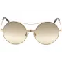 WEB EYEWEAR dameszonnebril WE0211-28G goud metalen montuur bruine verloopglazen 59 mm