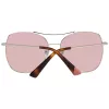 WEB EYEWEAR dames zonnebril WE0245-5828G Havana bruin verloop vierkant acetaat UV400
