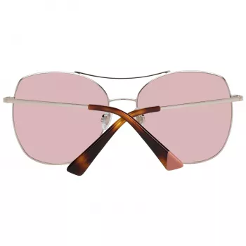 WEB EYEWEAR dames zonnebril WE0245-5828G Havana bruin verloop vierkant acetaat UV400
