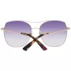 WEB EYEWEAR dameszonnebril WE0245-5833Z - bruine verloop, rechthoekig acetaatmontuur