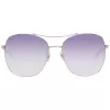 WEB EYEWEAR dameszonnebril WE0245-5833Z - bruine verloop, rechthoekig acetaatmontuur