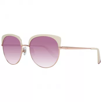 WEB EYEWEAR dames zonnebril WE0271-5533Z havana bruin vierkant acetaat verloopglas 55mm