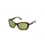 WEB EYEWEAR dames zonnebril WE0289-5652N havana acetaat vierkant montuur bruin verloopglazen 56/19/130 mm