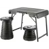 WEDO campingset 1 tafel en 2 telescopische krukken NXT zwart