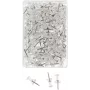 WEDO punaises, transparant, 100 stuks, 12 mm naalddikte, 10 mm kopdiameter, in transparante kunststofdoos (54 249)