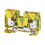 Weidmüller A2C 16 PE rijgklem, A-serie, PUSH IN, 16 mm², groen/geel
