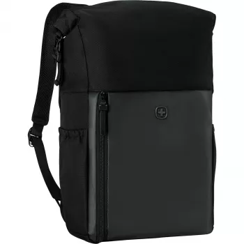 Wenger UrbanOne Roll-Top 15.6 Laptoprugzak zwart