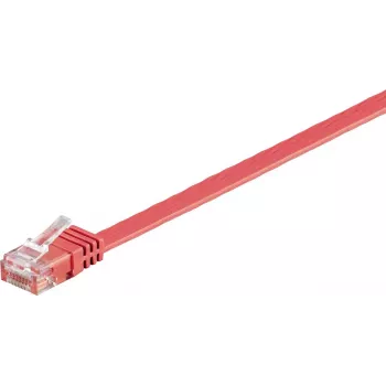 Wentronic 96418 Cat6 U/UTP RJ45 patchkabel, 3 m, rood, 1 Gbps, 250 MHz, koper, PVC-mantel