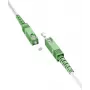 Wentronic Goobay 59597 SC/APC naar SC/APC Single-Mode OS2 glasvezel-patchkabel, 5 m, LSZH, wit