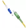 WENTRONIC Goobay 59651 OS2 Single-Mode glasvezel-patchkabel SC/APC naar LC/UPC, 5 m, geel, LSZH