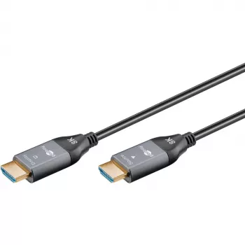 WENTRONIC Goobay 76276 actieve optische HDMI-kabel AOC 8K – 10 m, HDMI 2.1, 48 Gbps, 8K@60Hz, 4K@120Hz, Dynamic HDR, eARC, VRR, ALLM, HDCP 2.3, zwart