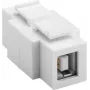 WENTRONIC Goobay 79930 platte USB 2.0-adapter, USB-A bus naar USB-B bus, wit