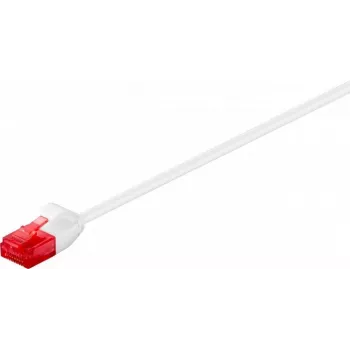 Wentronic Goobay CAT 6 slim patchkabel, U/UTP, wit, 0,5 m, koper 93691