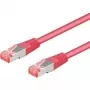 Wentronic Goobay CAT 6a S/FTP patchkabel, magenta, 1 m, LSZH, koper 93682