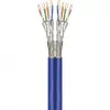 Wentronic Goobay CAT 7A duplex netwerkkabel S/FTP PiMF blauw - kopergeleider CU AWG 22/1 (75716)