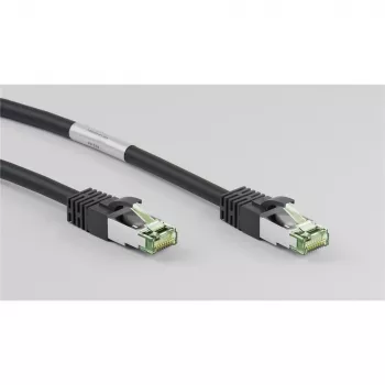 Wentronic Goobay CAT 8.1 S/FTP-patchkabel, LSZH, zwart, 1 m 66721