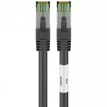 Wentronic Goobay CAT 8.1 S/FTP-patchkabel, LSZH, zwart, 1 m 66721