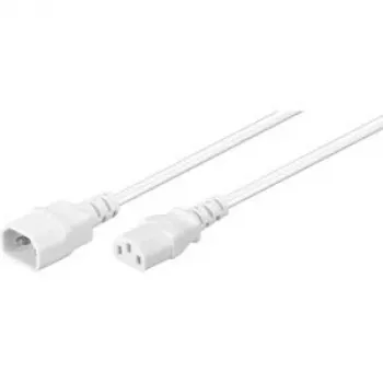 Wentronic Goobay verlengkabel voor koudapparaat C14 naar C13, 1 m, wit 97582